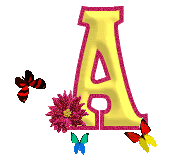 Butterfly animated papillon Schmetterling alphabet mariposa mariposas blumen flowers ani gif letter e Pictures, Images and Photos