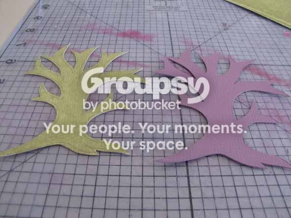 Cut the tree from the cardstock