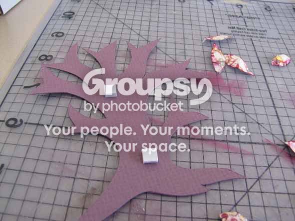 Use 3d dots on the cardstock